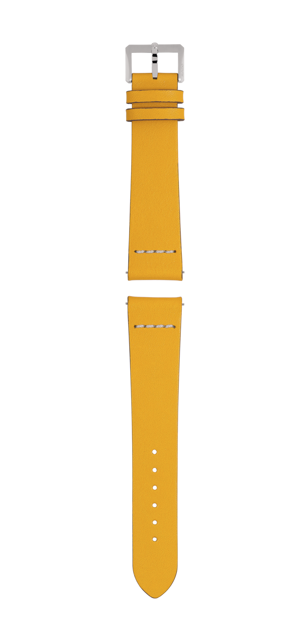 Yellow leather strap