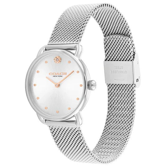 Elliot Silver Stainless Steel Mesh Bracelet