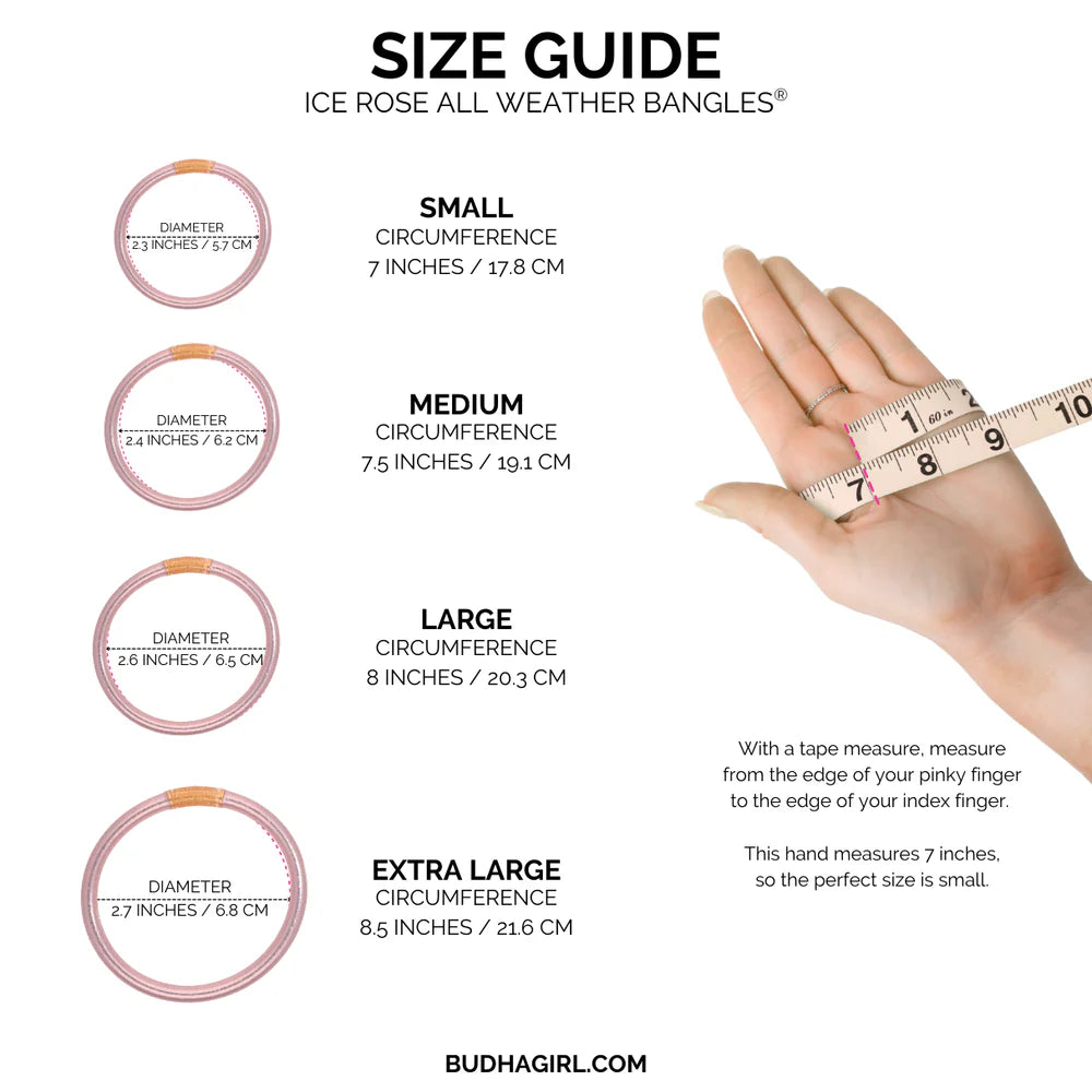 Ice Rose All Weather Bangles® (AWB®) - Set of 6