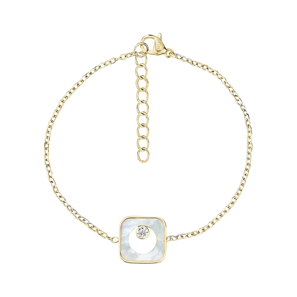 SQUARE MOTHER OF PEARL BRACELET