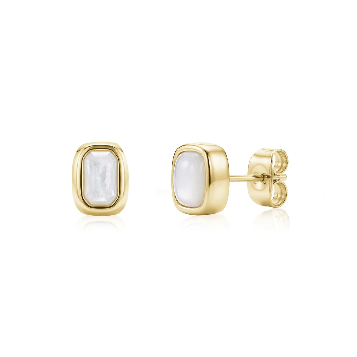 MOTHER OF PEARL CUSHION STUDS