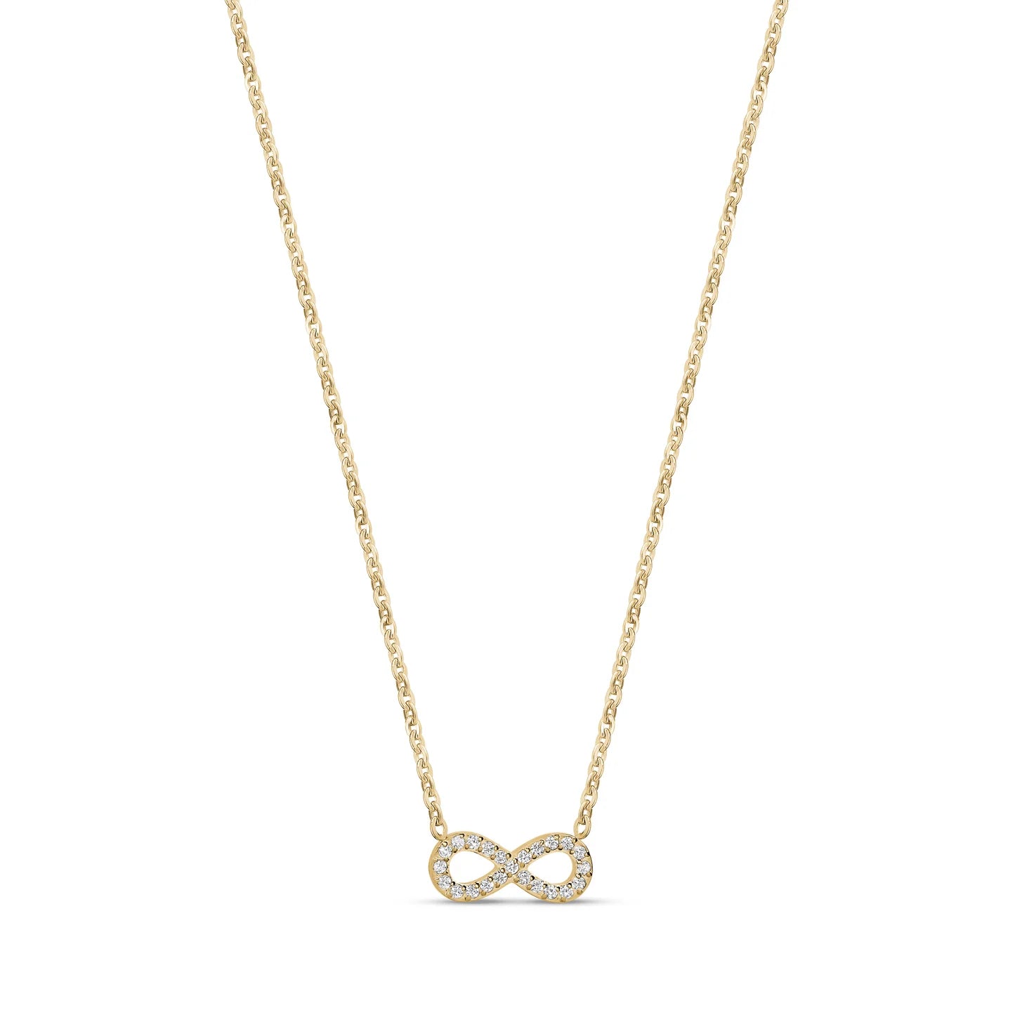 C.Z. INFINITY PENDANT NECKLACE