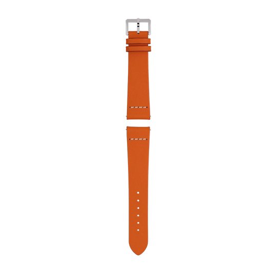 Orange Leather Strap
