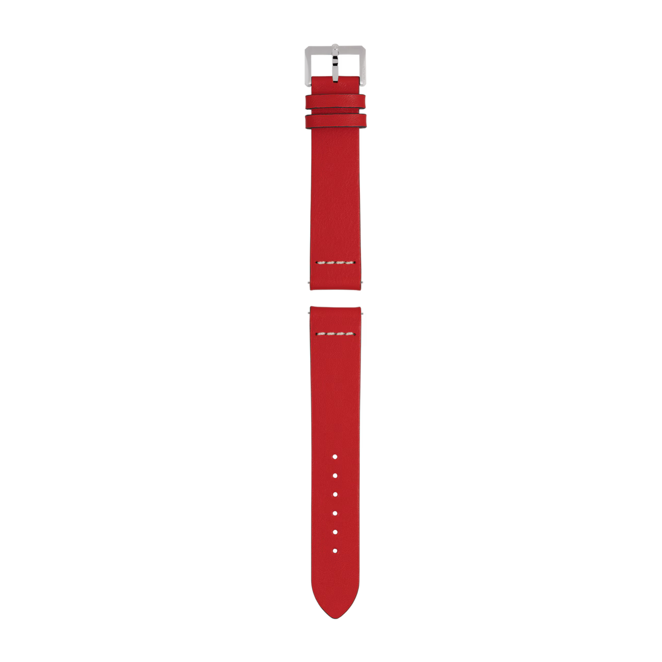 Red leather strap