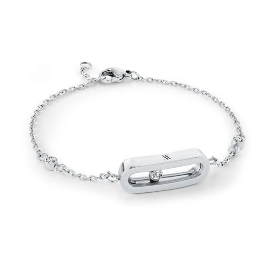 SINGLE CZ SLIDER BRACELET