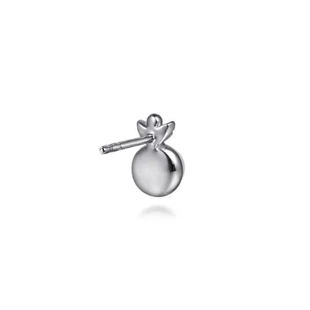 925 Sterling Silver Diamond Bujukan Pearl Stud Earrings