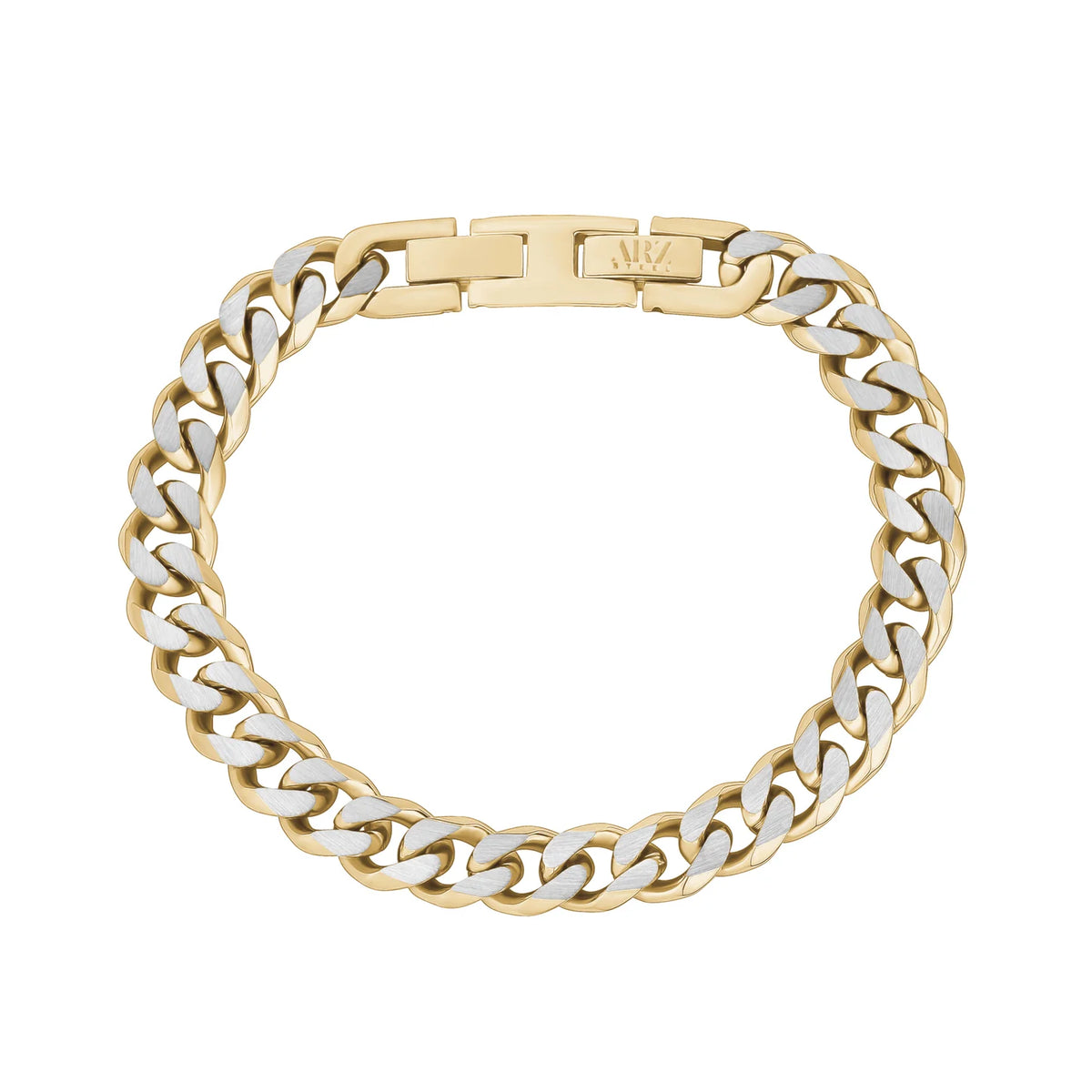 TWO TONE CUBAN LINK BRACELET (8MM)