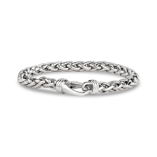 CUSTOM CLASP WHEAT BRACELET (6MM)