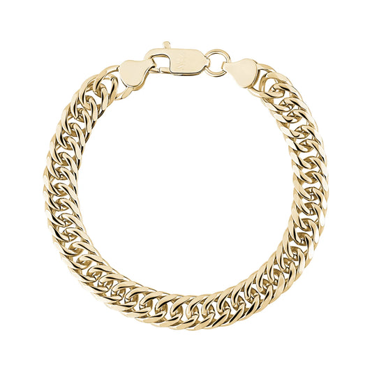 DOUBLE CUBAN LINK BRACELET (8MM)