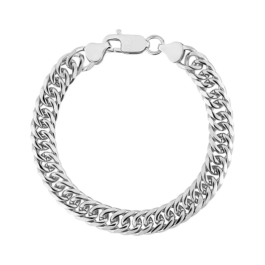 DOUBLE CUBAN LINK BRACELET (8MM)