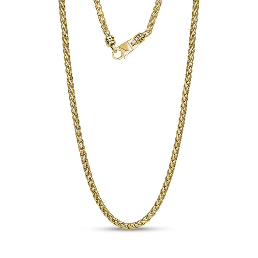 CUSTOM CLOSURE WHEAT LINK CHAIN (4MM)