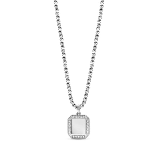 GEOMETRIC SQUARE PENDANT