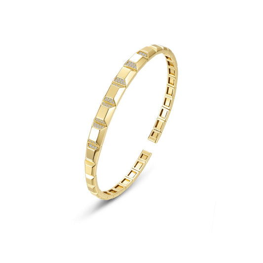 Pyramid Facet Bangle