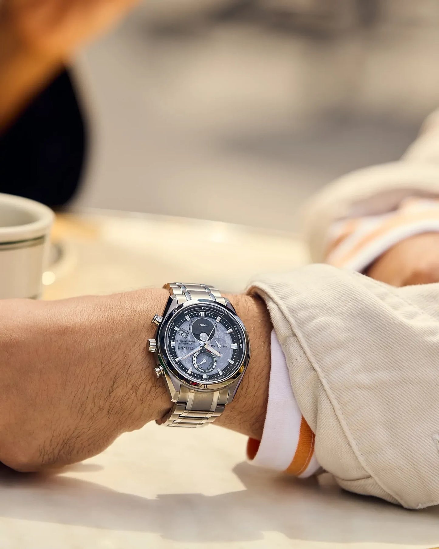 Tsuki-yomi A-T Atomic Timekeeping / Super Titanium™