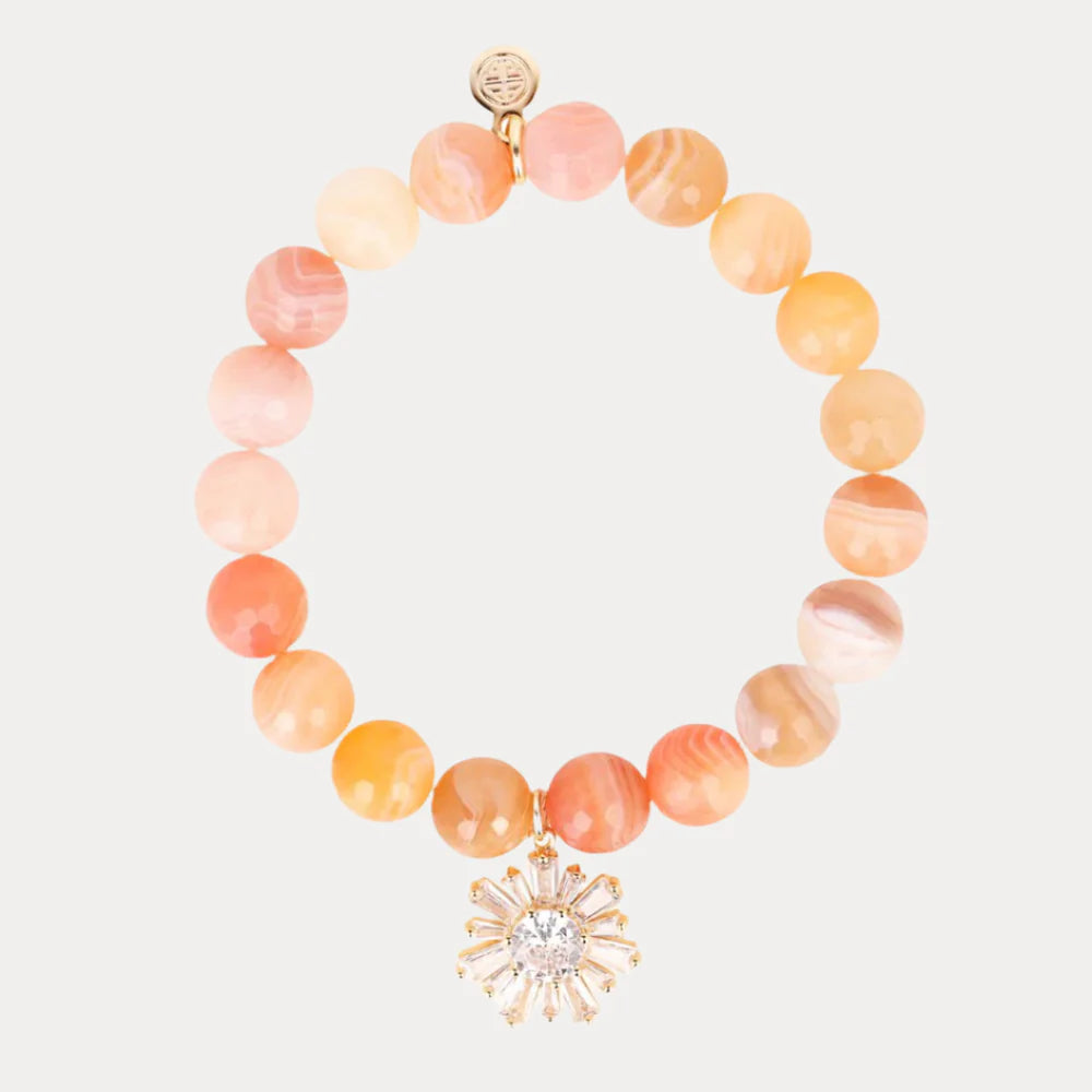 Bellini Peach Bracelet With Charm