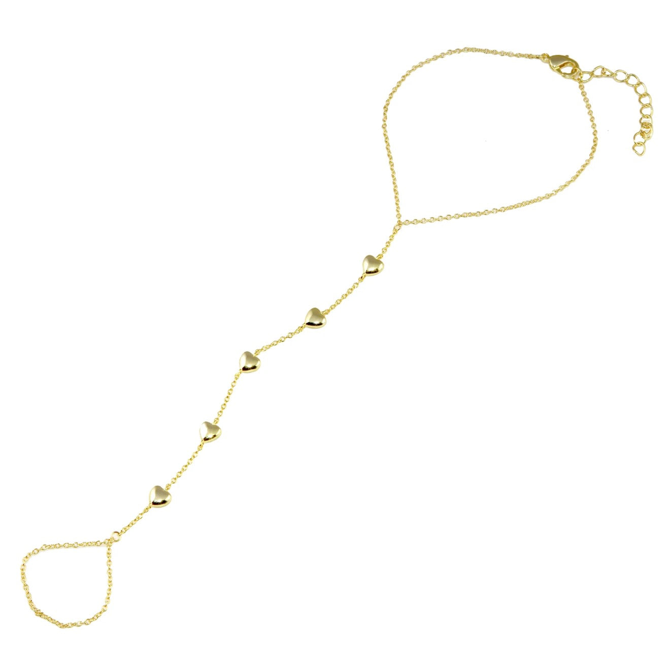 Puff Heart Hand Chain