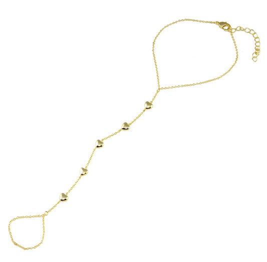 Puff Heart Hand Chain