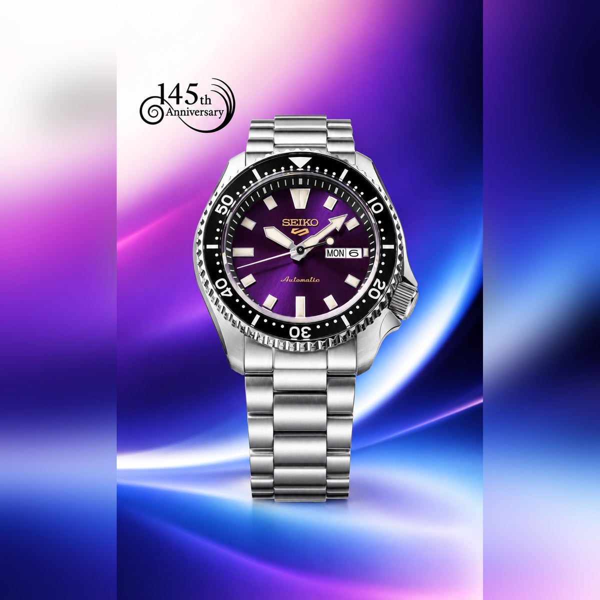 Edo Shampoo Seiko 5 Sports SKX 145th Anniversary Limited Edition – Edo Purple Auto ...