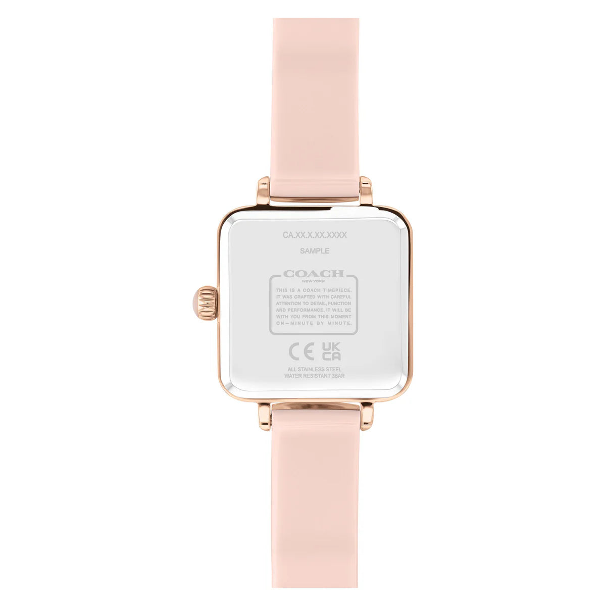 Rose Gold Steel & Blush Plastic & Crystal Dial