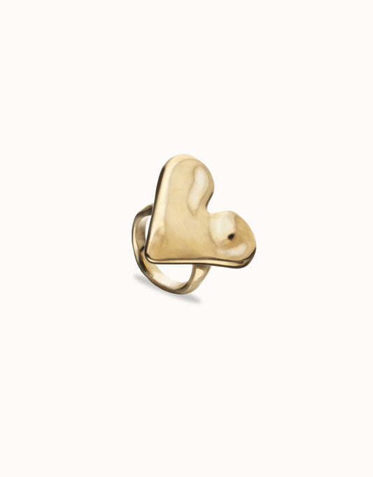 Maxi ring with heart shape