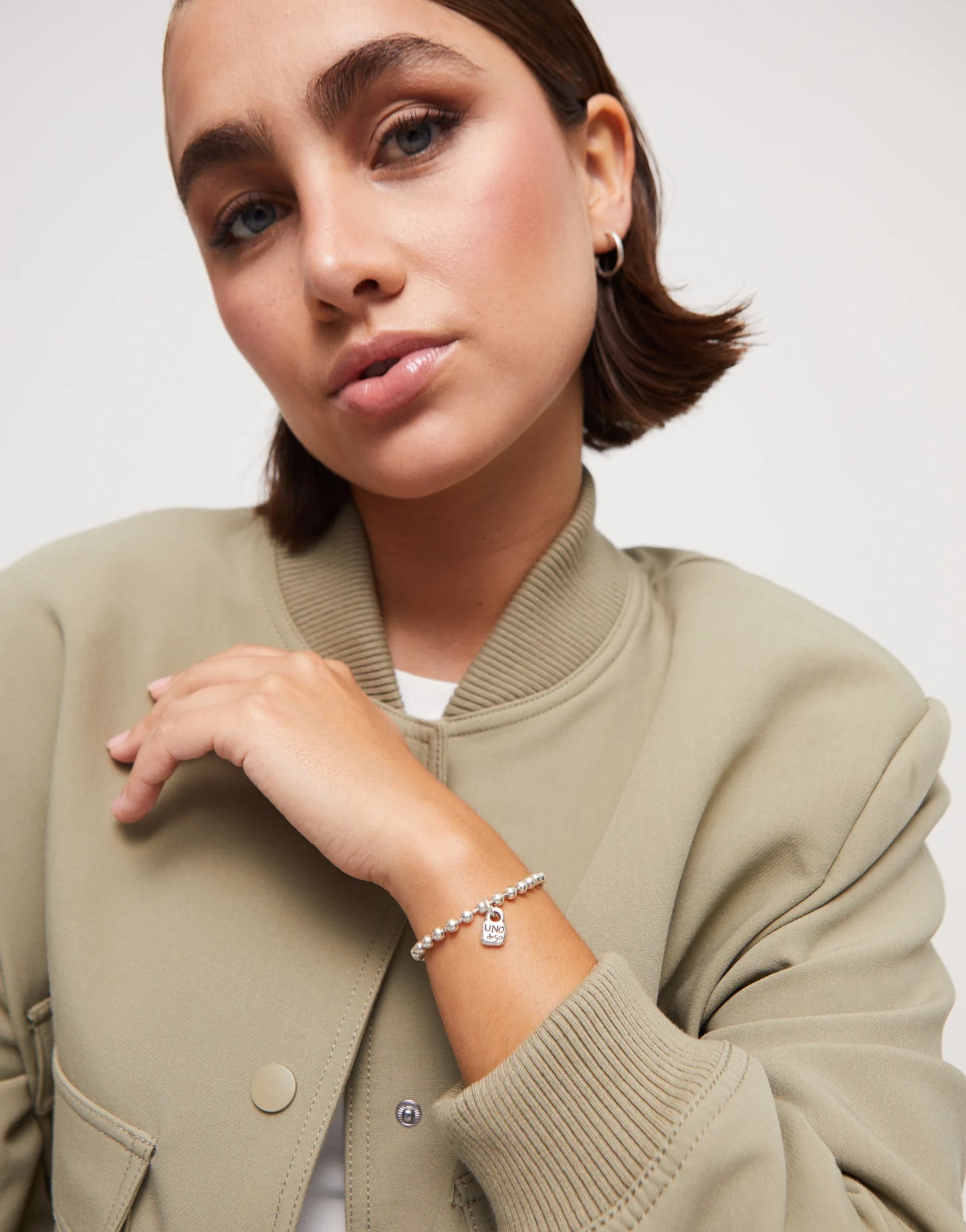 Beaded charm bracelet