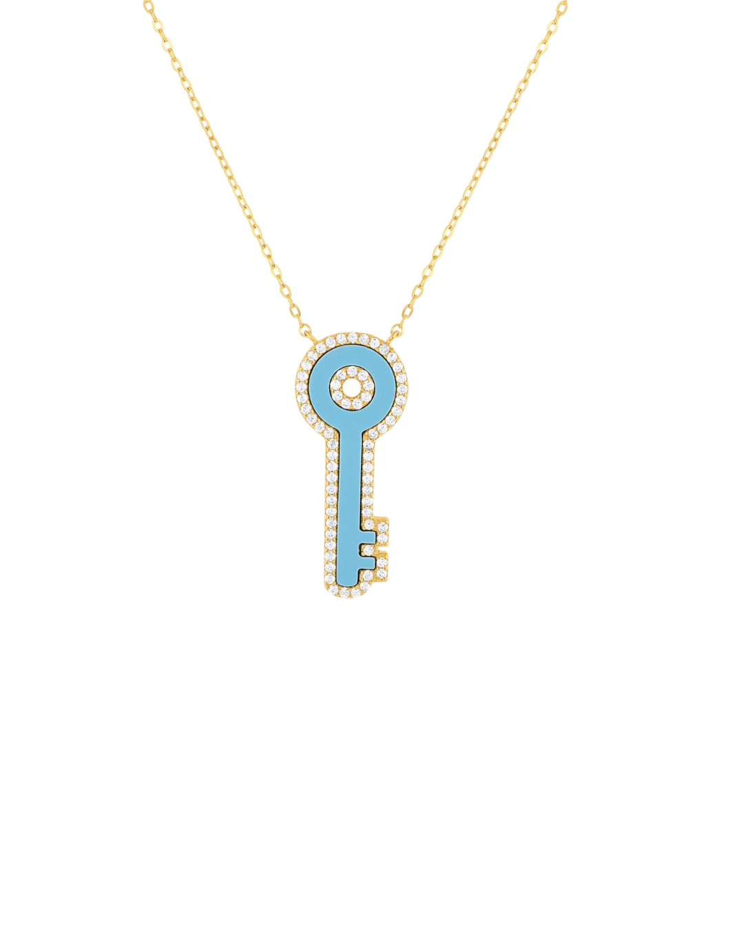 Elevated Key Turquoise Necklace