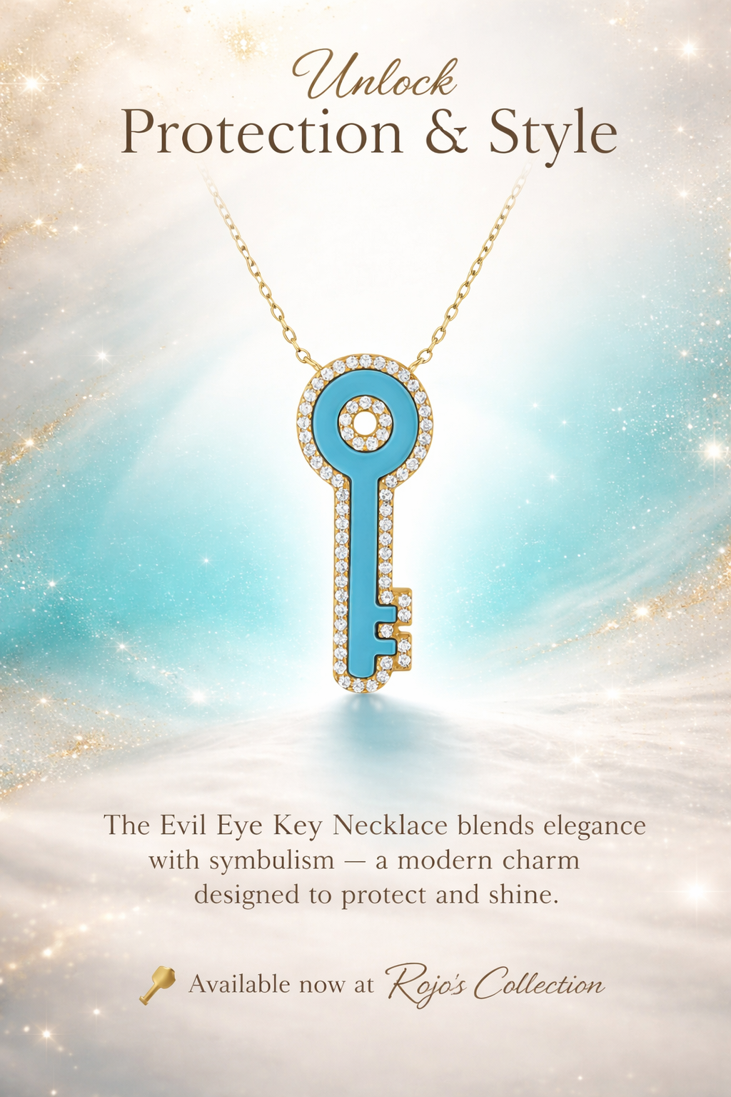 Elevated Key Turquoise Necklace