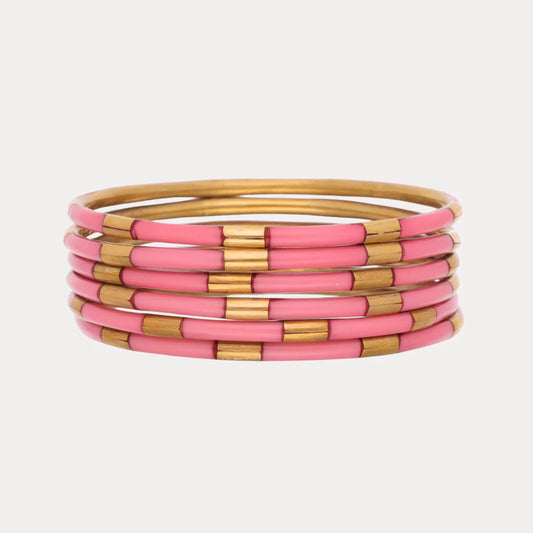 BLUSH VEDA BANGLES - SET OF 6