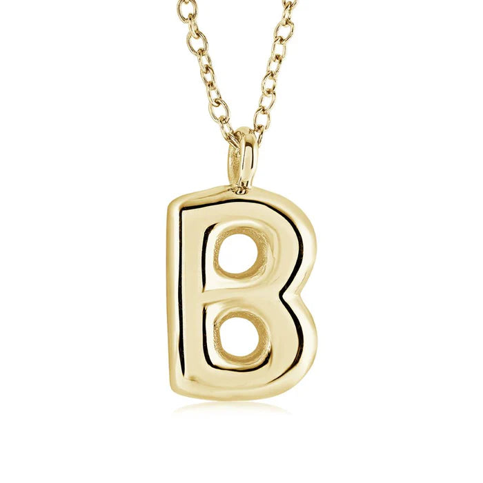 BUBBLE INITIAL NECKLACE