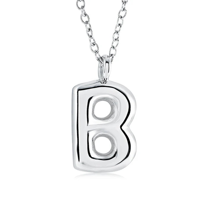 BUBBLE INITIAL NECKLACE