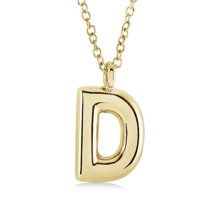 BUBBLE INITIAL NECKLACE