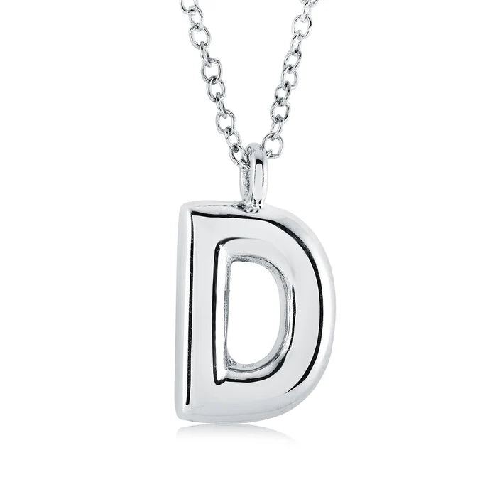 BUBBLE INITIAL NECKLACE