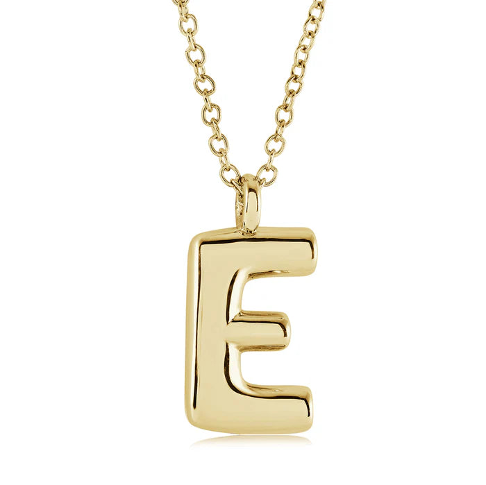 BUBBLE INITIAL NECKLACE