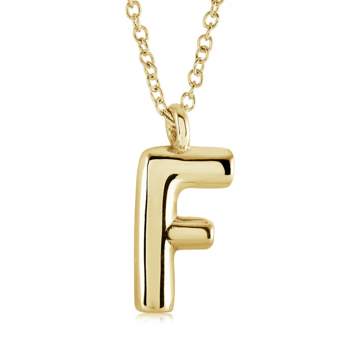 BUBBLE INITIAL NECKLACE