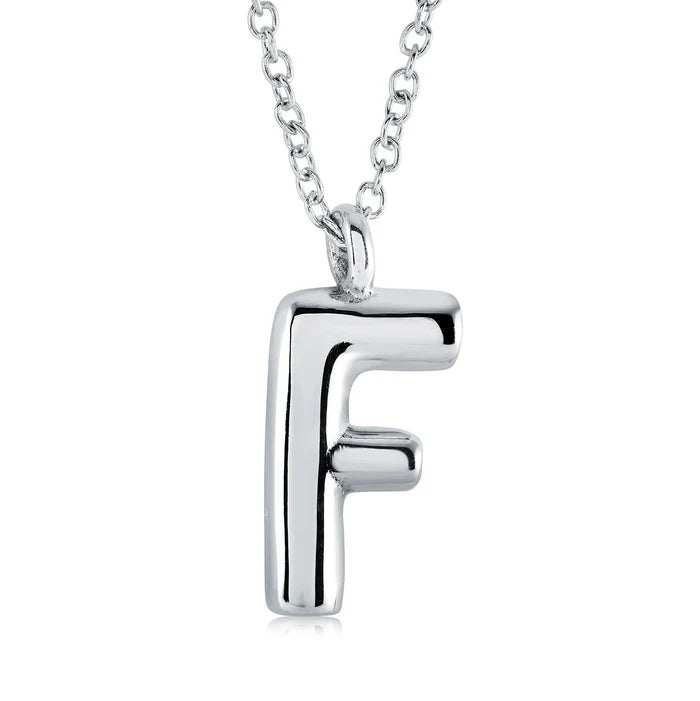 BUBBLE INITIAL NECKLACE