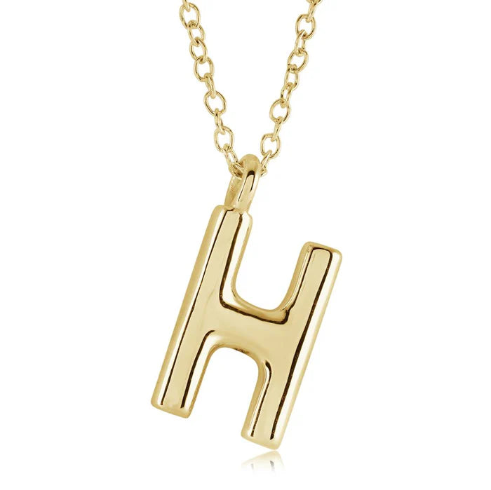 BUBBLE INITIAL NECKLACE