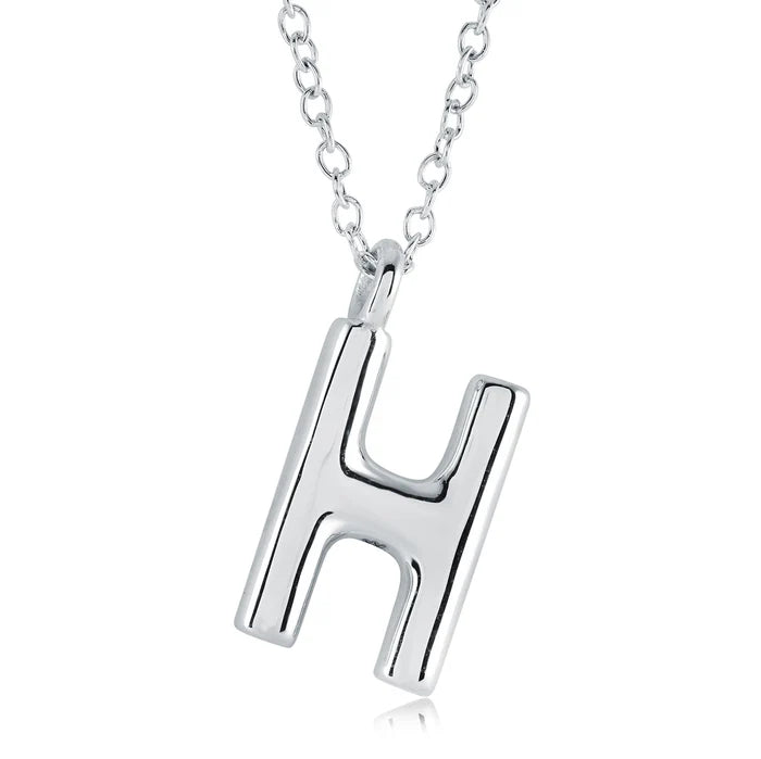 BUBBLE INITIAL NECKLACE