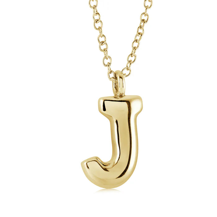 BUBBLE INITIAL NECKLACE