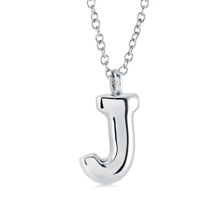 BUBBLE INITIAL NECKLACE