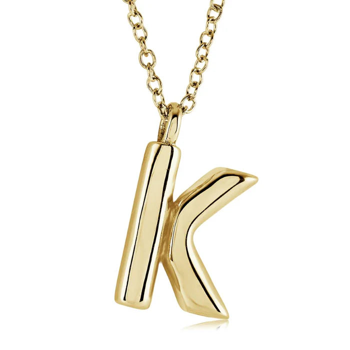 BUBBLE INITIAL NECKLACE