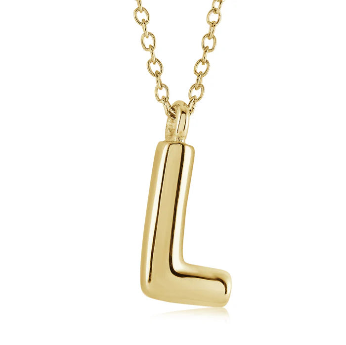BUBBLE INITIAL NECKLACE