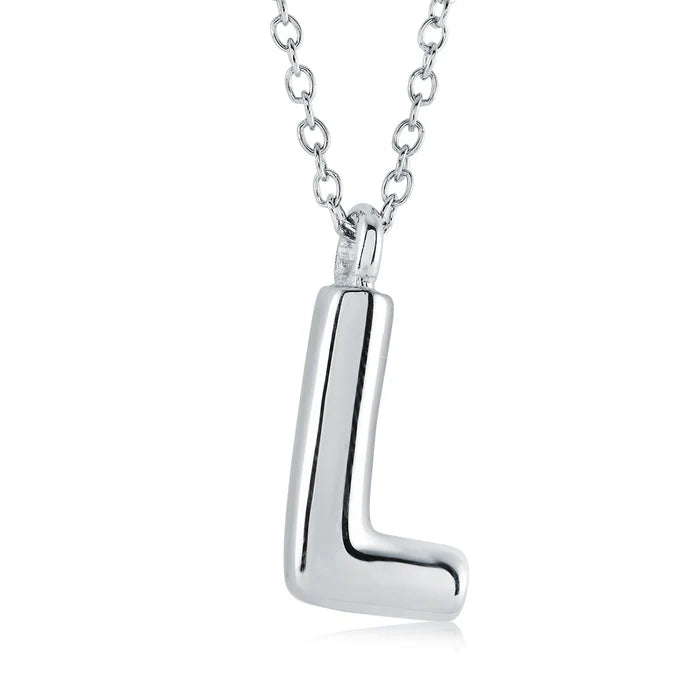 BUBBLE INITIAL NECKLACE