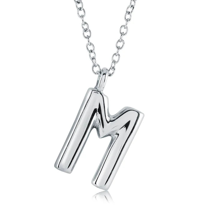 BUBBLE INITIAL NECKLACE