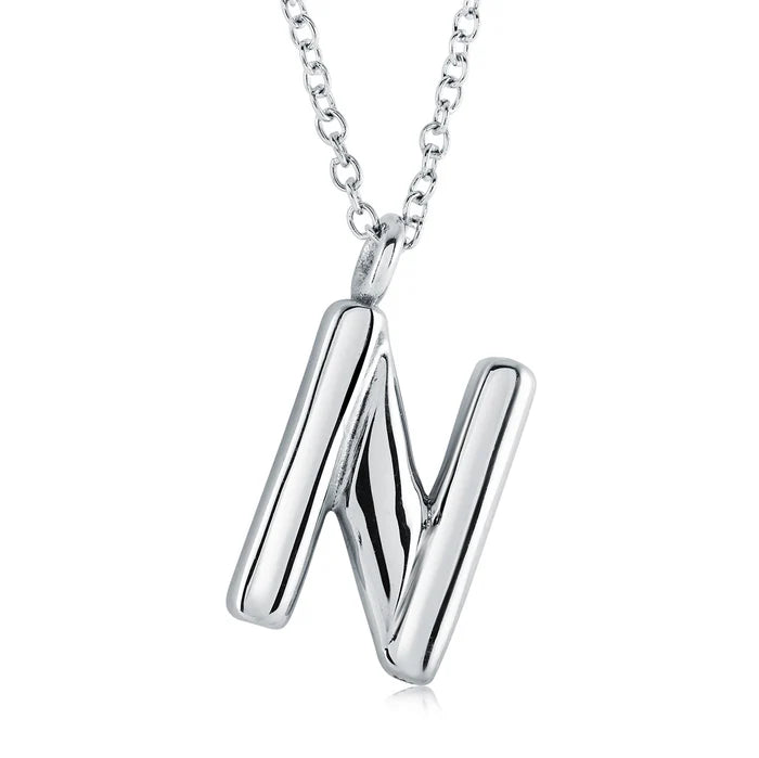 BUBBLE INITIAL NECKLACE