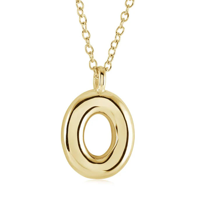 BUBBLE INITIAL NECKLACE
