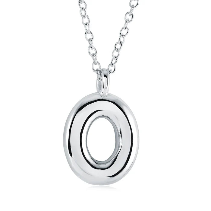BUBBLE INITIAL NECKLACE