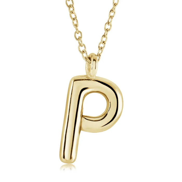 BUBBLE INITIAL NECKLACE