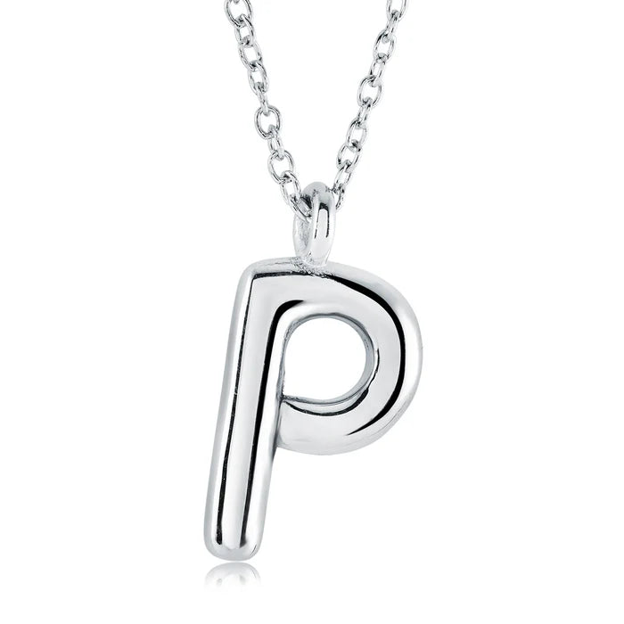 BUBBLE INITIAL NECKLACE
