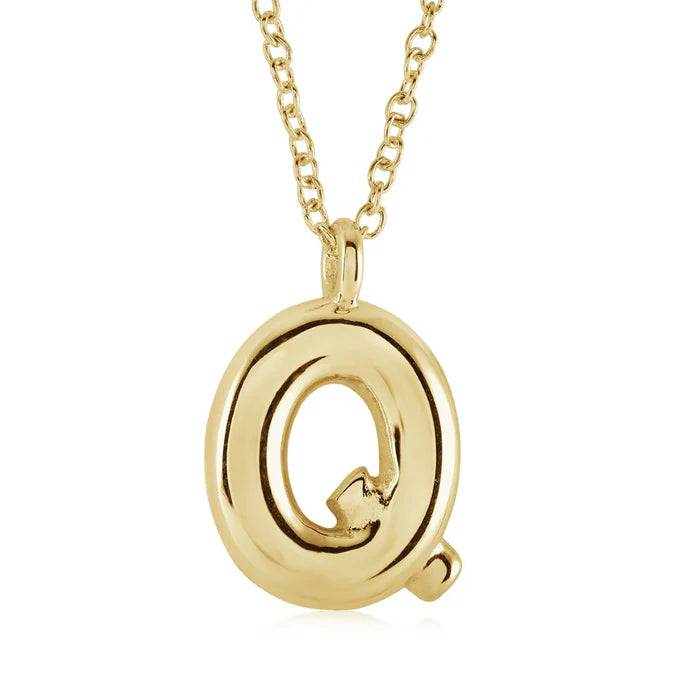 BUBBLE INITIAL NECKLACE