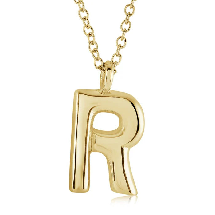 BUBBLE INITIAL NECKLACE